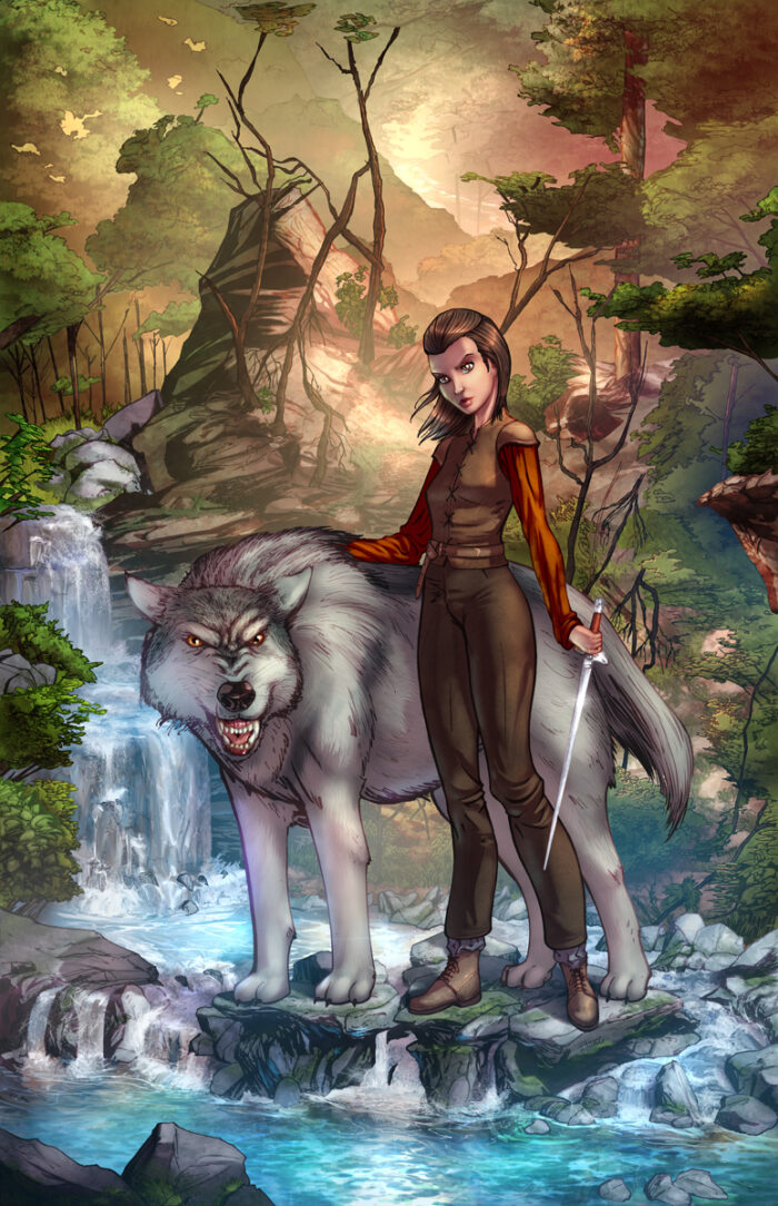 Game of Thrones: Arya and Nymeria