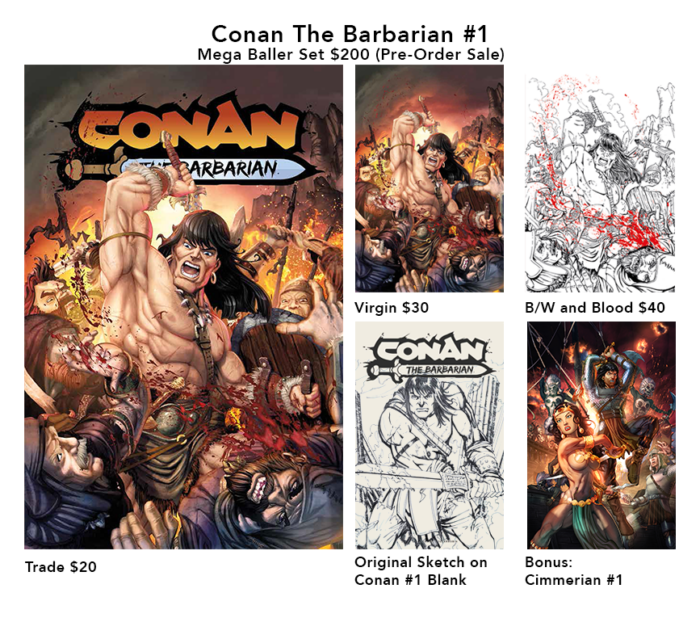 Conan The Barbarian #1 Mega Baller Set