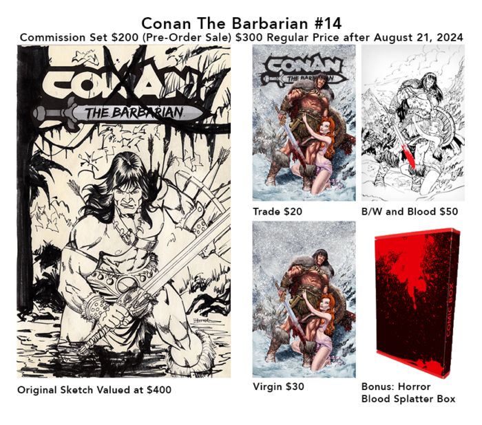 Conan The Barbarian #14 Commission Set